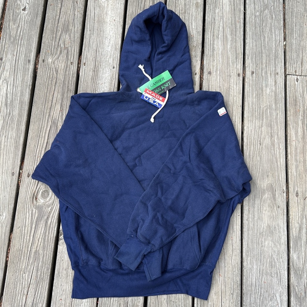 Vintage Camber Hoodie Sweatshirt Cross Knit USA with tags Deadstock